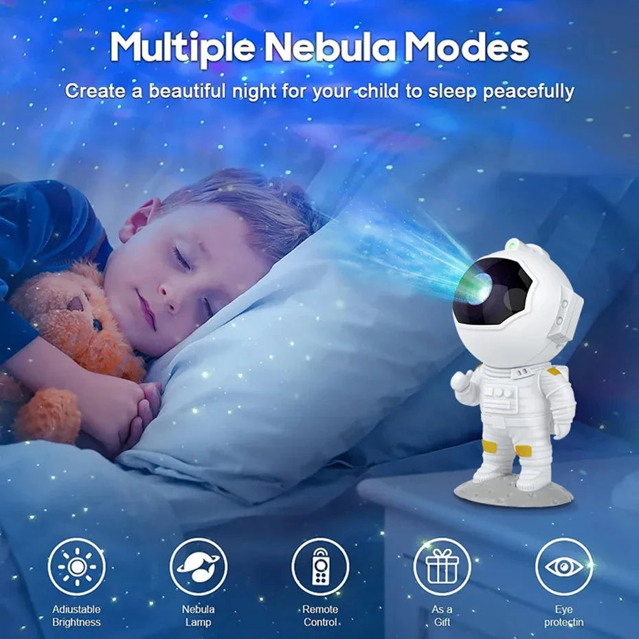 Astronaut Galaxy Starry Projector LED Star Sky Night Light with Remote Control For Bedroom Home Decor