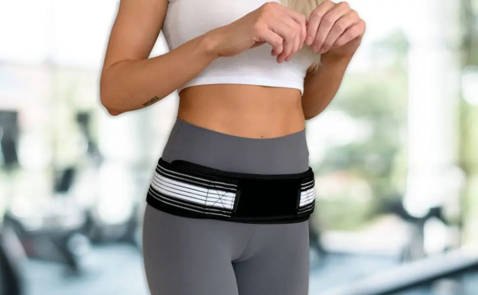 Sacroiliac SI Joint Hip Belt Lower Back Support-Hip Braces for Hip Pain Pelvic Support Belt Sciatica Pelvis Lumbar Pain Relief
